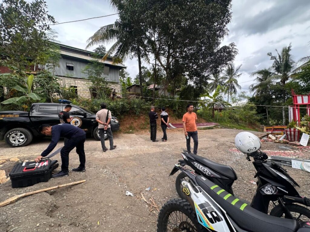 olah tkp penembakan pengacara di bone