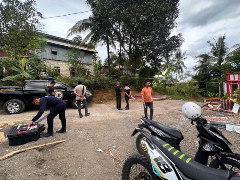olah tkp penembakan pengacara di bone