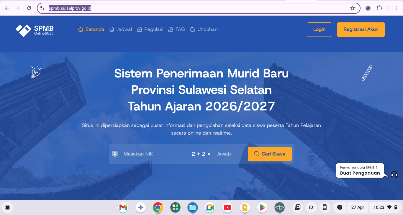 SPMB Sulsel