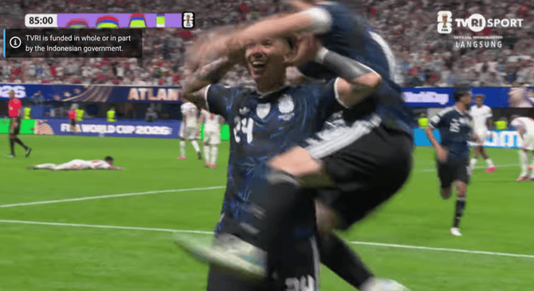 argentina gol pertama