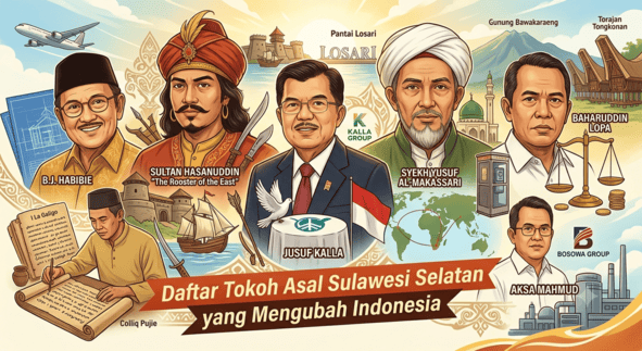 ilustrasi Tokoh Sulsel yang Mengubah Indonesia