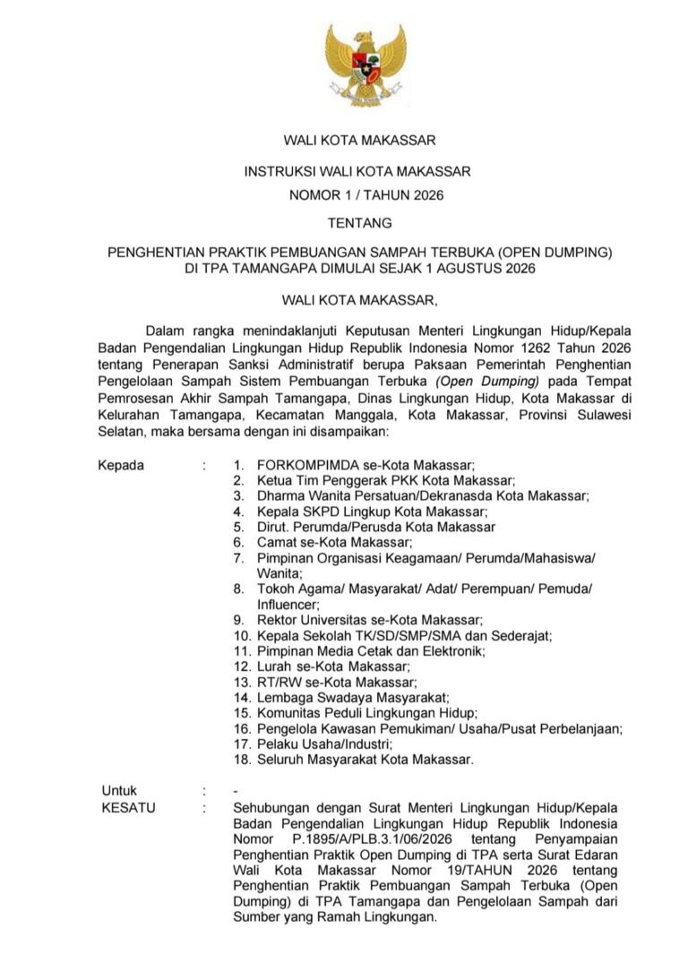 surat edaran soal sampah