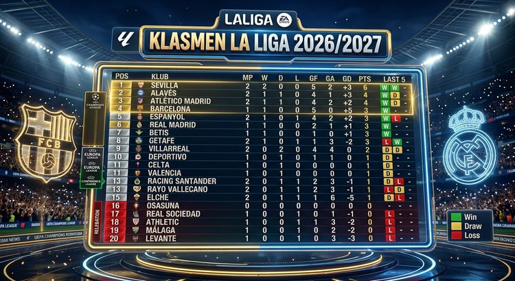 Klasemen La Liga